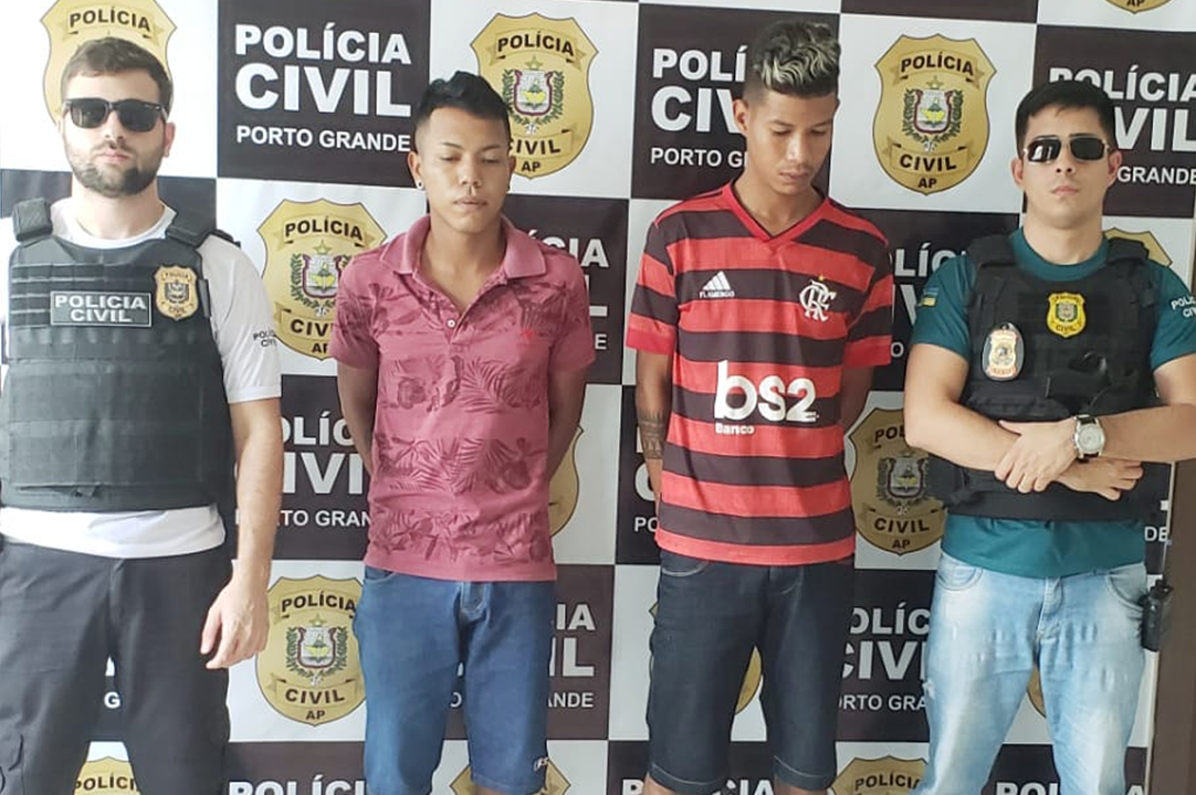 POLÍCIA CIVIL PRENDE DOIS HOMENS ACUSADOS PELA PRÁTICA DO CRIME DE ROUBO EM PORTO GRANDE